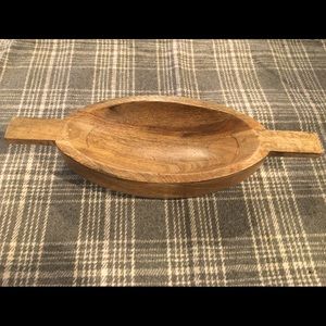 Small wooden serving bowl
